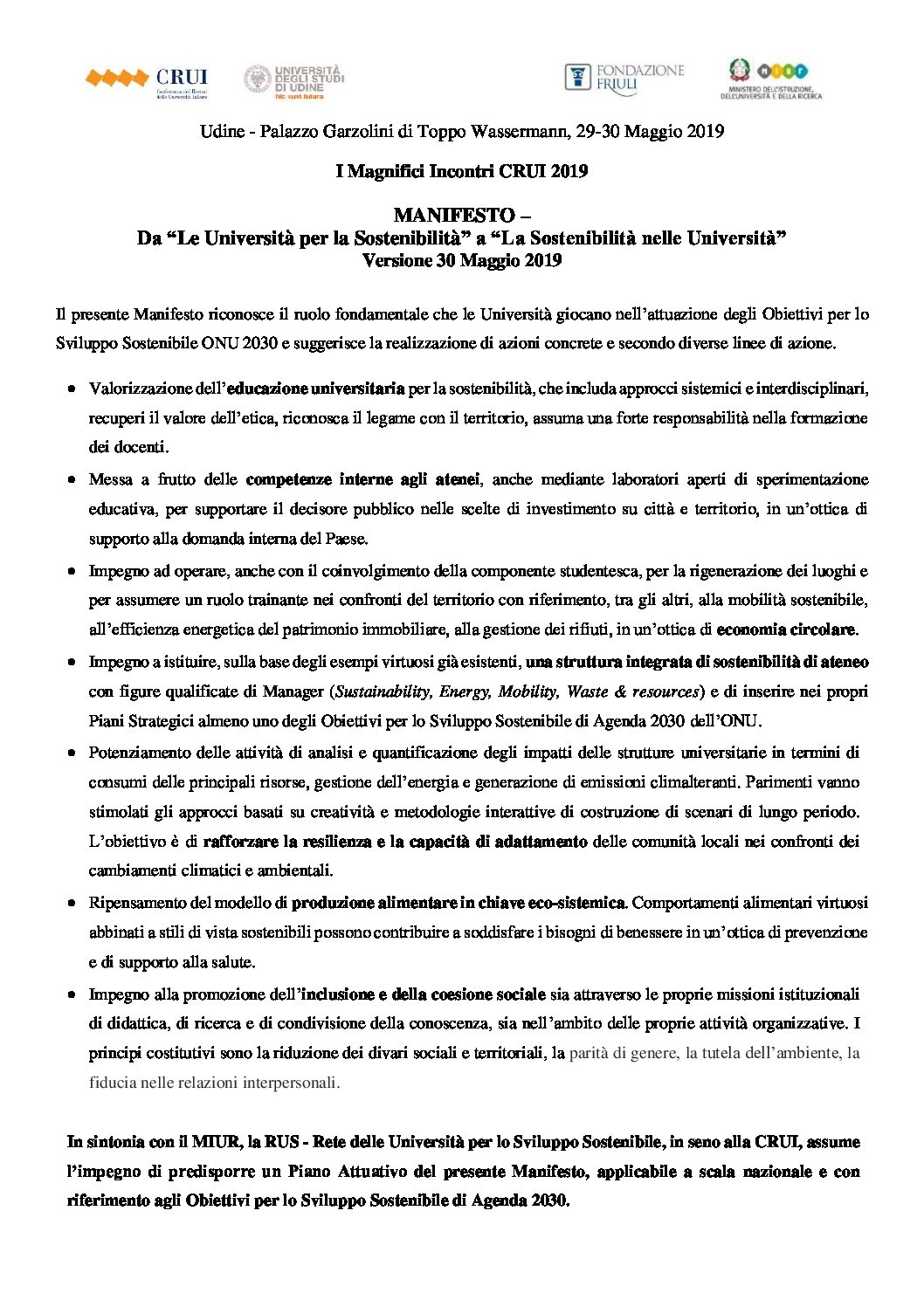 MICRUI2019 – Manifesto Sostenibilità | Coimbra